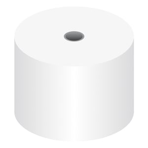 Afbeelding van Kangaro telmachinerol K-6009 | wit | 44 x 70 x 12mm | 50 rollen
