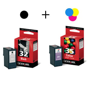 Afbeelding van Lexmark bundel 32(black) + 35(color)