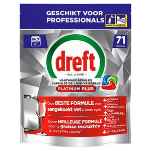 Afbeelding van Dreft All-in-One Platinum vaatwastabletten | Lemon | 77 stuks