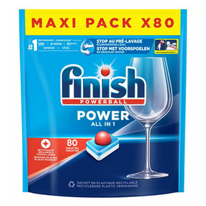 Afbeelding van Finish Power All-in-1 vaatwastabletten | Regular | 80 tabs