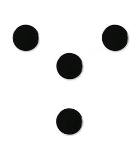 Afbeelding van Nobo magneten | zwart | 30 mm | 4 stuks