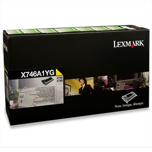 Afbeelding van Lexmark X746A1YG toner cartridge geel (origineel)