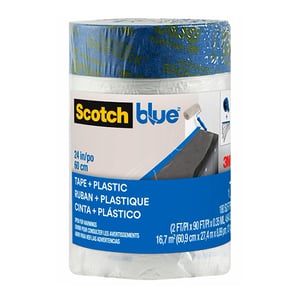 Afbeelding van ScotchBlue voorgetapete schildersfolie | navulling | blauw | 60.9 cm x 27.4 m