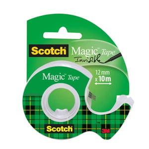 Afbeelding van 3M Scotch Magic gerecycleerde plakband met dispenser | transparant | 12 mm x 10 m