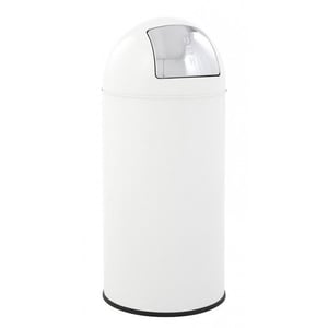 Afbeelding van EKO Push afvalbak | wit | 40 liter