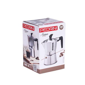Afbeelding van Pedrini 9083-3 espresso koffiemaker | 3 kopjes | aluminium | zilver