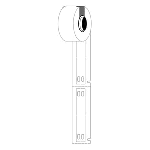 Afbeelding van Brady M6-10x60-7598-WT polyurethaan tags wit | 10 mm x 60 mm (origineel)