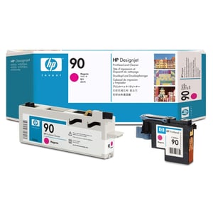 Afbeelding van HP C5056A nr. 90 printkop magenta / printkopreiniger (origineel)