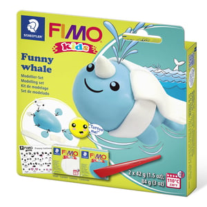 Afbeelding van Fimo 8035 21 funny whale | kids set | boetseerklei | 84 gram
