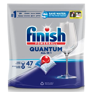 Afbeelding van Finish Quantum All-In-1 Vaatwastabletten | Regular | 47 stuks