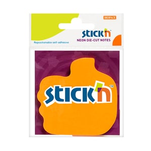 Afbeelding van Stick'n Die-Cut notes duim | 70 x 70 mm | neon-oranje | 50 vel