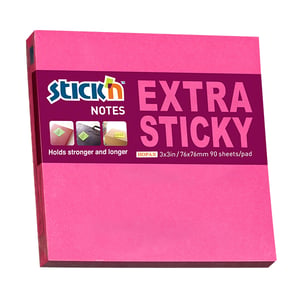 Afbeelding van Stick'n extra sticky notes | 76 x 76 mm | magenta | 90 vel
