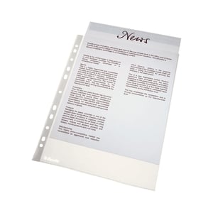 Afbeelding van Esselte 16690 showtas | transparant generfd | A4 | 11-gaats | 38 micron | 100 stuks