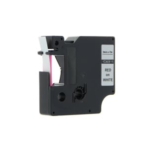 Afbeelding van DYMO S0720700 / 40915 tape rood op wit 9mm (huismerk)