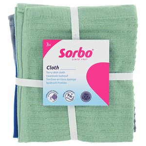 Afbeelding van Sorbo Badstof Vaatdoek | 35 x 35 cm | 3 stuks