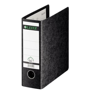Afbeelding van Leitz 1075 ordner | A5 | karton | zwart | staand | 77mm