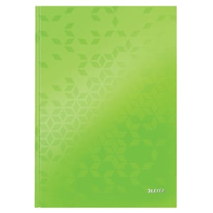 Afbeelding van Leitz 46251054 WOW schrijfblok | A4 | gelinieerd | groen | 90 gr. | 80 vel