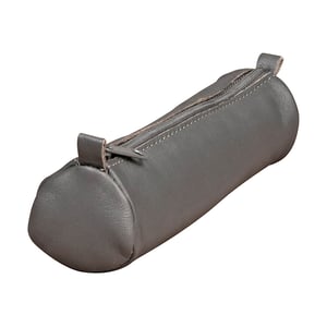 Afbeelding van Clairefontaine Age etui | leer | rond | grijs | klein