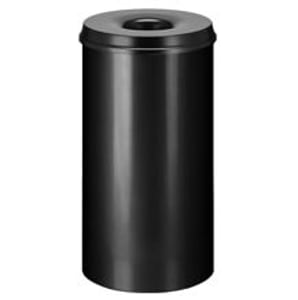 Afbeelding van Vepabins Vlamdovende papierbak | rvs | zwart | 50 liter