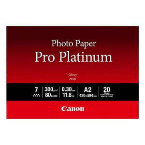 Afbeelding van Canon PT-101 pro platinum fotopapier | glanzend | A2 | 300 gr. | 20 vel