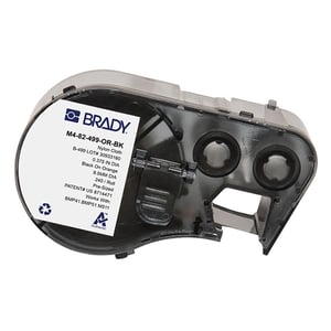 Afbeelding van Brady M4-82-499-OR-BK nylonweefsel labels zwart op oranje | 9,53 mm x 9,53 mm (origineel)