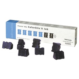 Afbeelding van Xerox 016190301 colorstix cyaan 5 stuks / colorstix zwart 2 stuks (origineel)