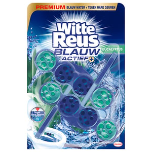 Afbeelding van Witte Reus Blauw Actief Toiletblok | Eucalyptus | 100 gram