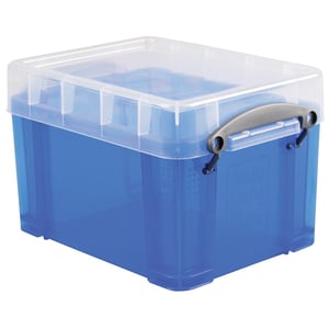 Afbeelding van Really Useful Box opbergdoos | polypropyleen | transparant blauw | 3 liter
