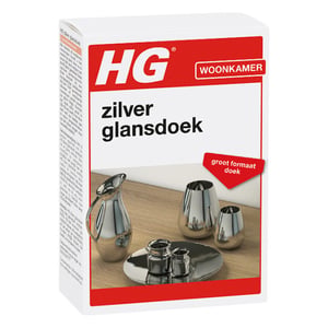 Afbeelding van HG zilver glansdoek | 30 x 30 cm