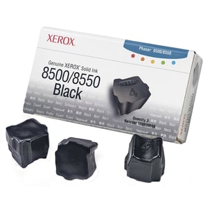 Afbeelding van Xerox 108R00668 solid inkt zwart 3 stuks (origineel)