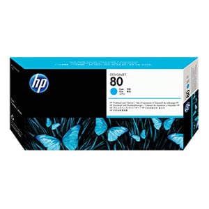 Afbeelding van HP C4821A nr. 80 printkop cyaan / printkopreiniger (origineel)