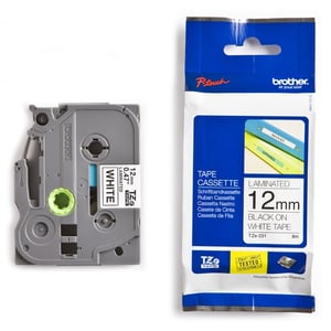 Afbeelding van Brother TZe-231 tape zwart op wit 12mm x 8m (origineel)