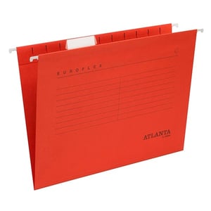 Afbeelding van Atlanta Euroflex verticale hangmap | A4 | V-bodem | rood | 25 stuks