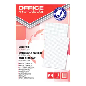 Afbeelding van Office Products notitieboek | A4 | geruit | 100 vel