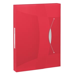 Afbeelding van Esselte 6240 Vivida documentenbox | A4 | polypropyleen | transparant rood | 47mm | 380 vel