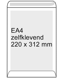 Afbeelding van Raadhuis bordrugenvelop | zelfklevend | EA4 | 220mm x 312mm | 100 stuks