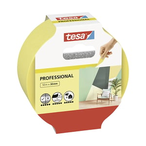 Afbeelding van Tesa 56299-00000-00 Professional afdekplakband | geel | 30 mm x 50 m