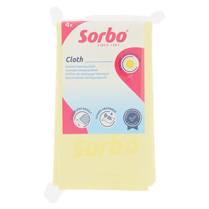 Afbeelding van Sorbo Professionele Reinigingsdoek | Geel | 4 stuks
