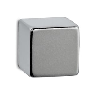 Afbeelding van Maul glasmagneet | neodymium | staal | kubus | 15 x 15 x 15 mm | 1 stuk