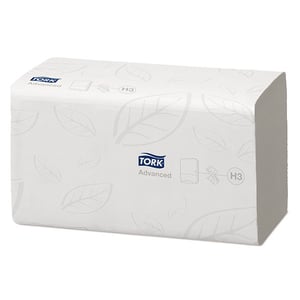 Afbeelding van Tork 290163 Z-vouw handdoeken | 2-laags | 15 pakken | geschikt voor Tork H3 dispenser | wit