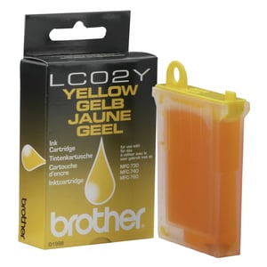 Afbeelding van Brother LC-02Y inktcartridge geel (origineel)