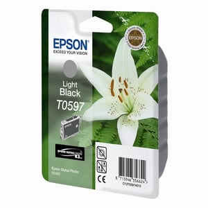 Afbeelding van Epson T0597 inktcartridge licht zwart (origineel)