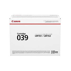 Afbeelding van Canon 039 toner cartridge zwart (origineel)