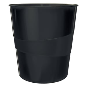 Afbeelding van Leitz Recycle papiermand | gerecycled PP | zwart | 15 liter