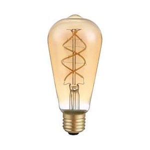 Afbeelding van Q-Nomic E27 spiraal LED-gloeilamp | DIMBAAR | 5W | ST64 glas
