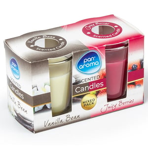 Afbeelding van Pan Aroma Mixed Pack Geurkaarsenset | Juicy Berries & Vanilla Bean | 2 stuks