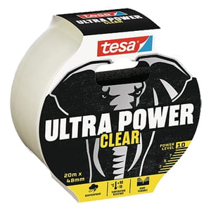 Afbeelding van Tesa Ultra Power Clear reparatietape | transparant | 48 mm x 20 m