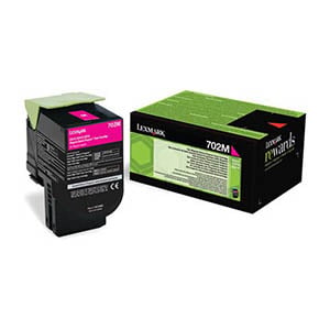 Afbeelding van Lexmark 70C20M0 nr. 702M toner cartridge magenta (origineel)