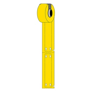 Afbeelding van Brady M6-15x75-7598-YL polyurethaan tags geel | 15 mm x 75 mm (origineel)