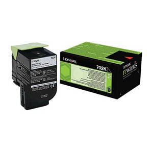 Afbeelding van Lexmark 70C20K0 nr. 702K toner cartridge zwart (origineel)